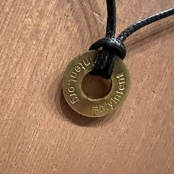 Breathe Adjustable Necklace- Brass - Picture 5 of 7